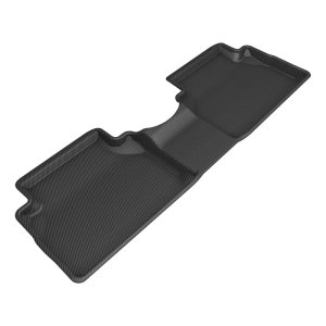 Hyundai Santa Fe Floor Mat - Rear - 3D MAXpider - KAGU Series - Black - `21-`23 Hyundai Santa Fe Floor Mat - Rear - 3D MAXpider - KAGU Series - Black - `21-`23